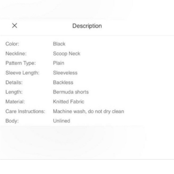 Black Backless Romper Jumpsuit - Picture 5 of 8